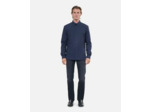 Chemise en popeline bleu marine navy