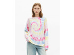 Pull tie and dye motif spirale multicolor