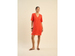 Robe courte en broderie anglaise