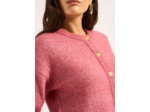 Gilet cardigan ample à col rond
