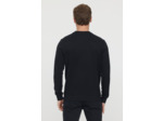 Sweat basique en coton bio gratté et print poitrine