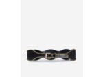 Ceinture en cuir avec chaîne black