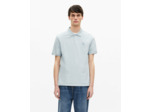 Polo manches courtes avec broderie blason baby blue