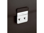 Serviette 1 soufflet Albert en cuir lisse