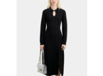 Robe Longue Et Decoupe Goutte black