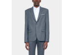Veste De Costume En Laine Bleue blue