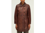 Manteau en cuir vieilli - MYRTILLE