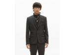 Veste de costume classique 2 boutons et pins black grey
