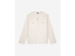 Chemise a col marin et poches ecru