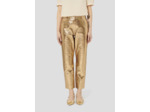 Pantalon Pietra Or en Cuir D'Agneau