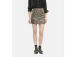 Jupe Courte À Sequins Dorée gold