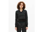 Pull à carreaux noir black