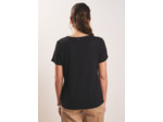 Tee-shirt col danseuse en coton modal
