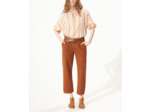 Blouse rayures orangees