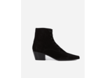 Chaussures a talon en cuir embossé serpent black