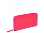 Le cuir lisse portef. long zip