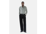Chemise a manches longues col classique black white