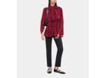 Top Plissé Imprimé Cœurs black - red