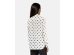 Chemise manche longue a pois white / black