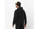 Graphic Pull Over Hoody Deep Black