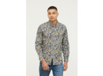 Chemise allover avec poche et broderie poitrine