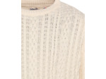 Pull col rond en maille torsadée
