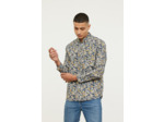 Chemise allover avec poche et broderie poitrine