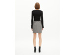 Jupe courte en pied de poule noire et blanche black white