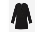 Robe Courte Croisée Noire black