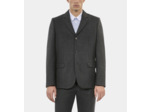 Veste de costume en laine mélangée grise black grey