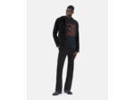 T-shirt manches courtes avec print devant black washed