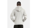 Sweat zippe broderie grey melange