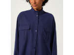 Chemise bleu indigo