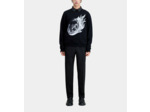 Sweat Avec Print Roue Et Flammes black
