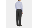 Pantalon de costume en coton et laine gris black grey