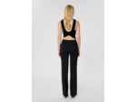Pantalon Poupee Noir en Polyester Recyclé