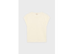 T-shirt en lin aux épaules froncées - GEMA