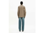 Chemise a manches longues a carreaux beige / brown / black