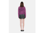 Sweatshirt À Capuche Blason Violet prune