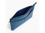 Pochette zippée avec bandoulière amovible Charlotte en cuir lisse
