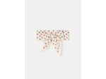 Foulard Emma écru imprimé mini coeurs