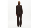 Veste tailleur en laine mélangée marron brown