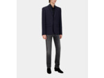Veste De Costume Prince De Galles Bleu Marine En Laine navy