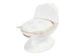 Mini toilette Renard, Pot avec bruit de chasse d'eau Blanc Et Marron