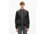 Blouson en cuir noir black