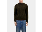 Pull Col Rond A Torsades dark green