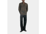 Chemise imprimé fleuri dark brown