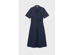 Robe longue à col chemise en coton - PERRINE