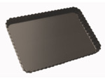 MOULE à tarte rectangulaire avec fond amovible 31x21x3cm