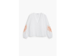 Blouse À Manches Longues En Tissu – Femme
